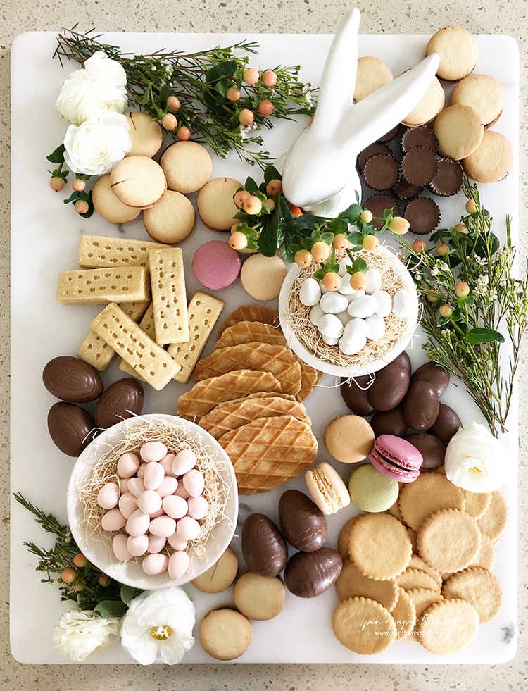 Easter family dessert grazing board