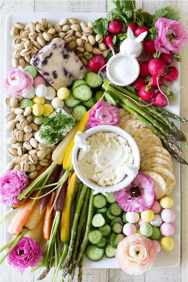 Easter family grazing board