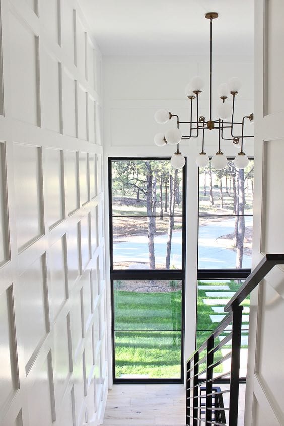 semi-gloss painted wall
