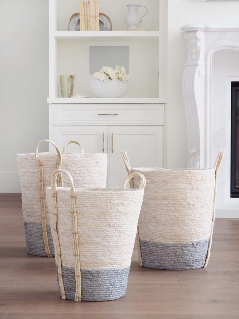 baskets for decluttering