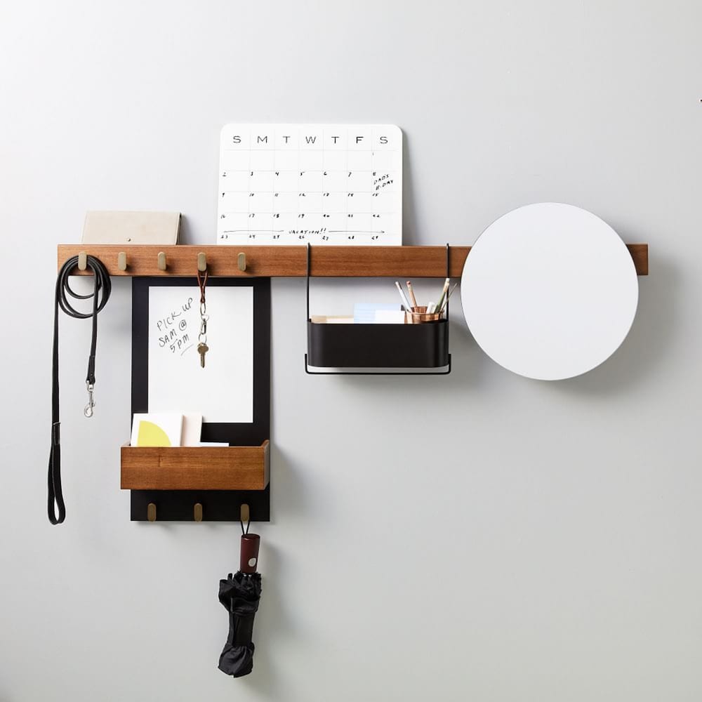 entry way organizer for decluttering home