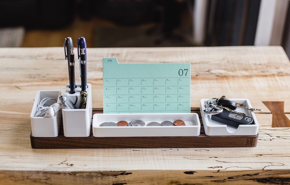 declutter your counter with valet tray