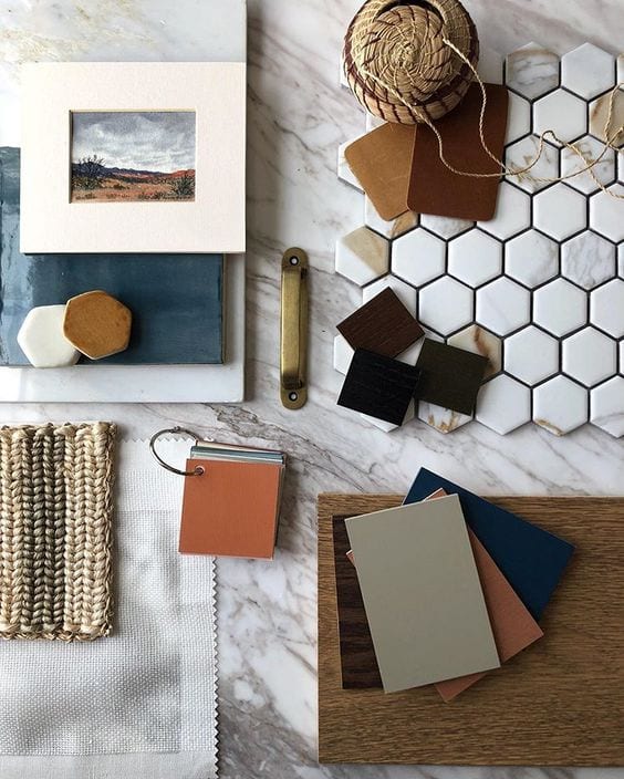 moodboard by interior designer Alison Giese