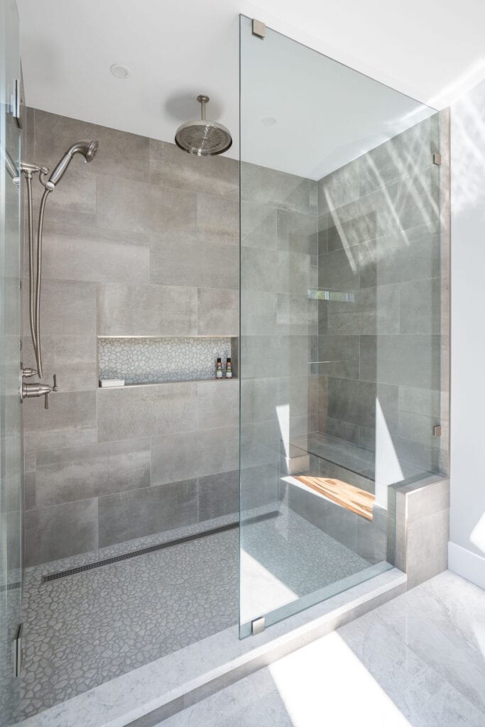 master bathroom shower in Port Moody renovation