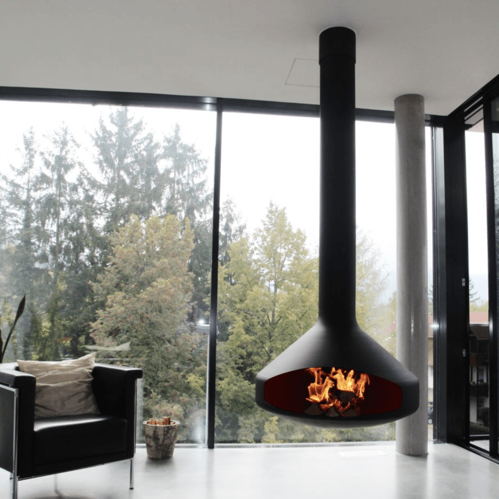 Ergofocus hanging fireplace