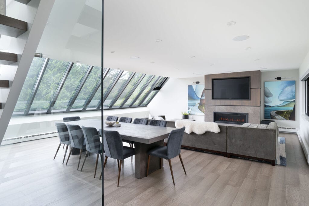 West Van remodel combined living-dining