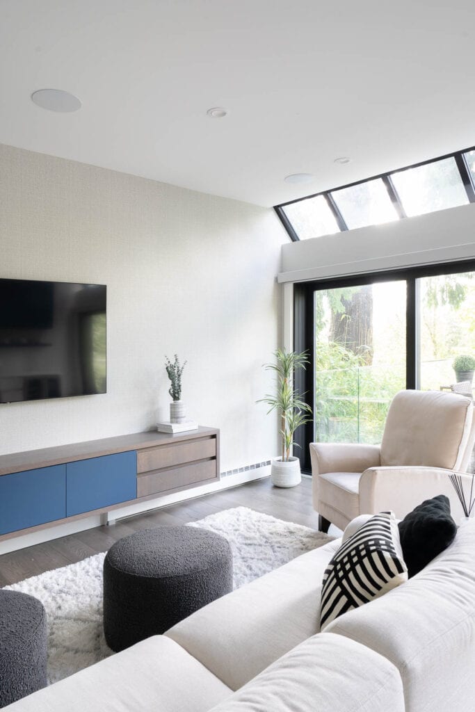 West Van remodel media console
