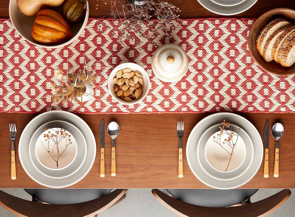fall decor table setting