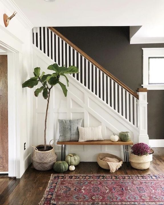 fall entryway decor