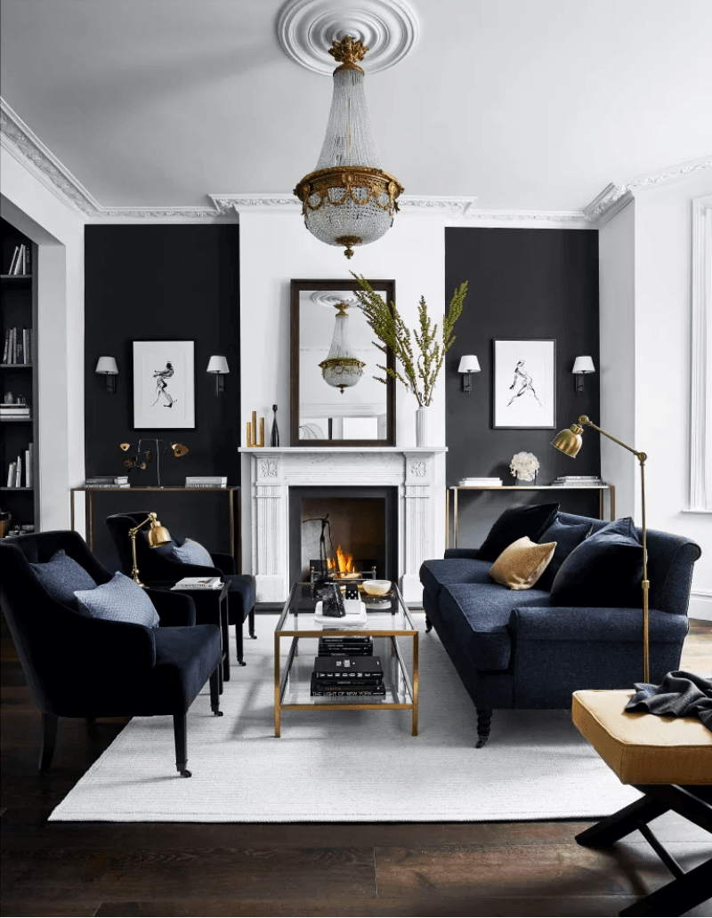 traditional style fireplace with millwork