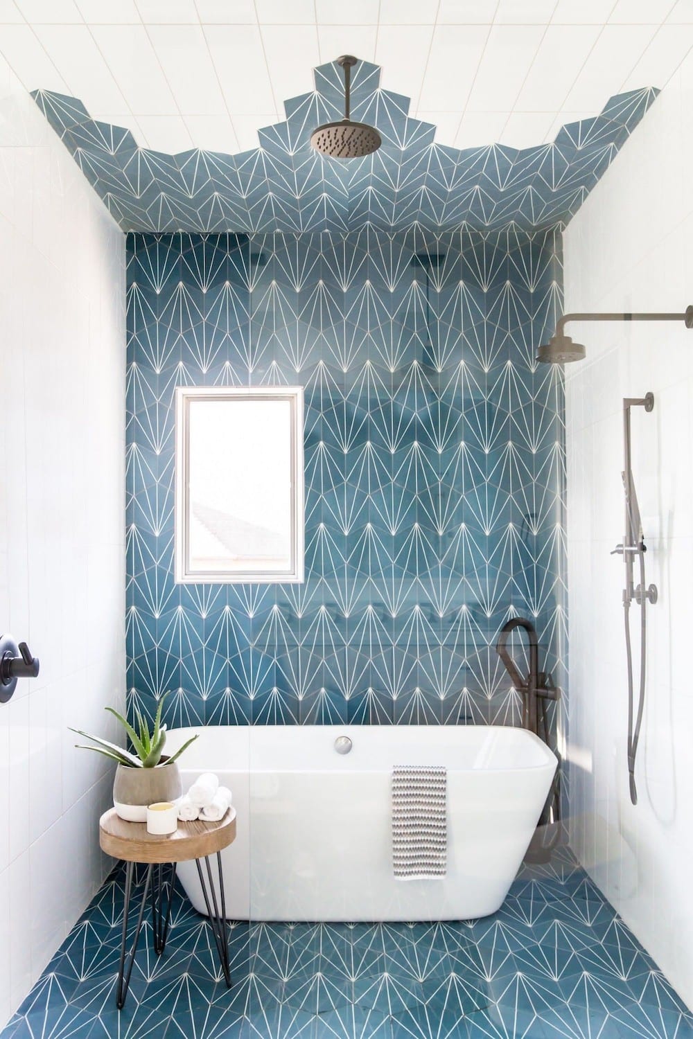 wet room with bathtub and shower trend