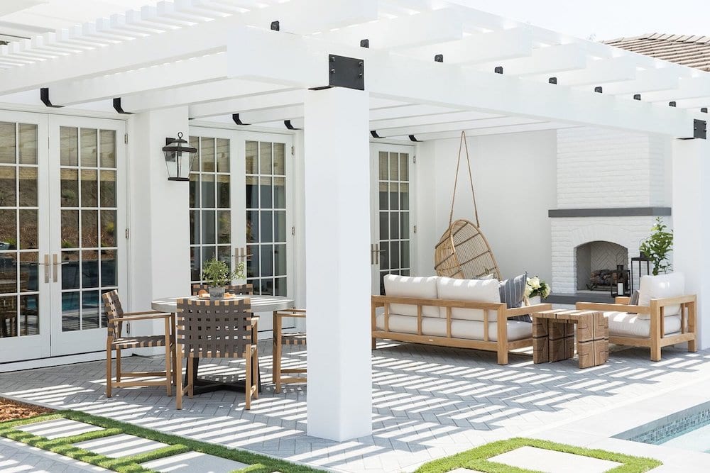 covered outdoor living space