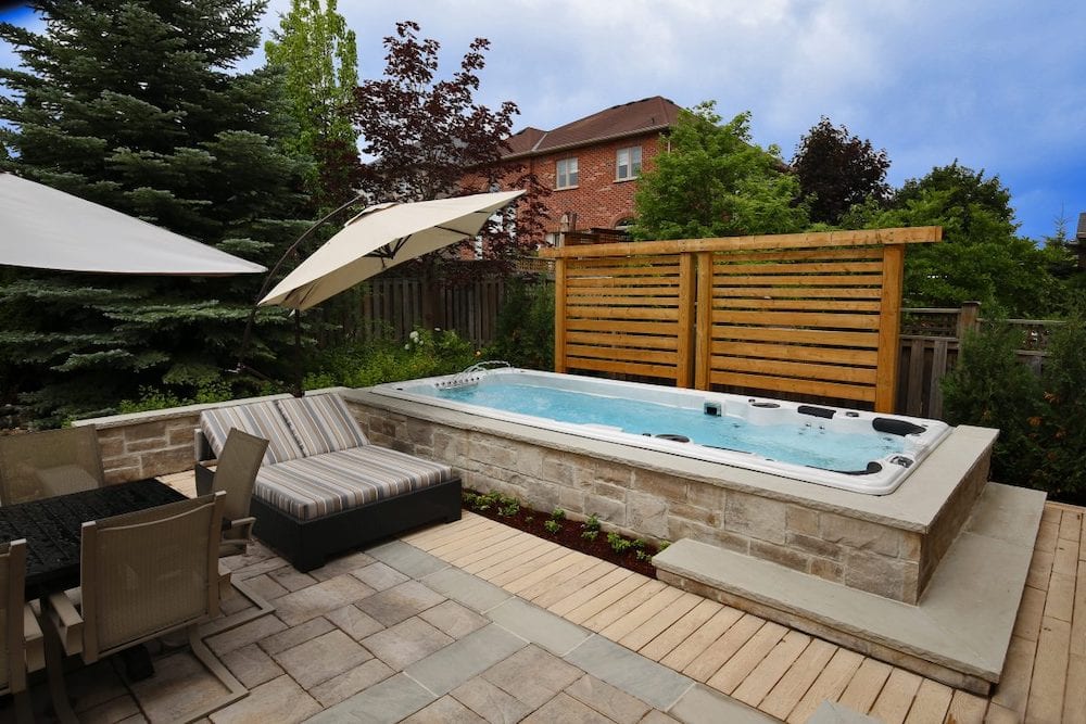 swim spa build in deck