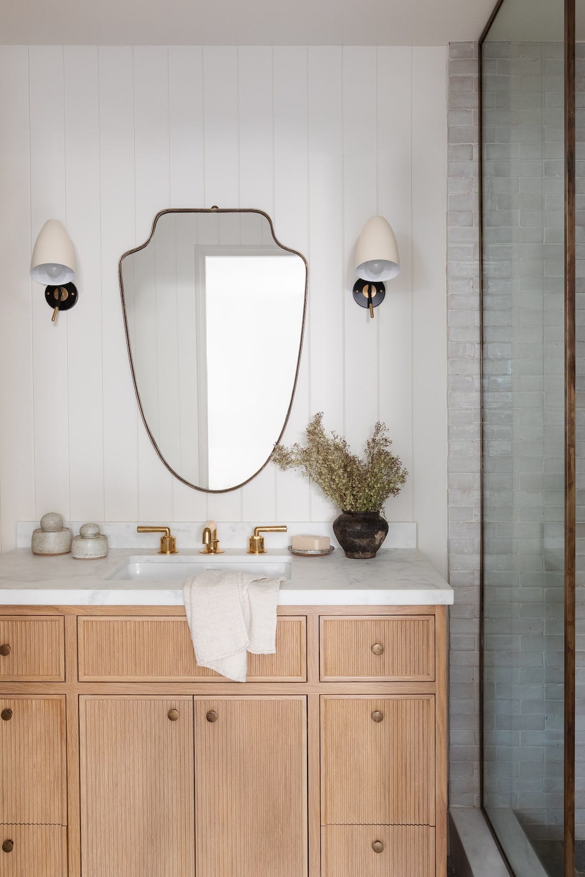 reeded vanity