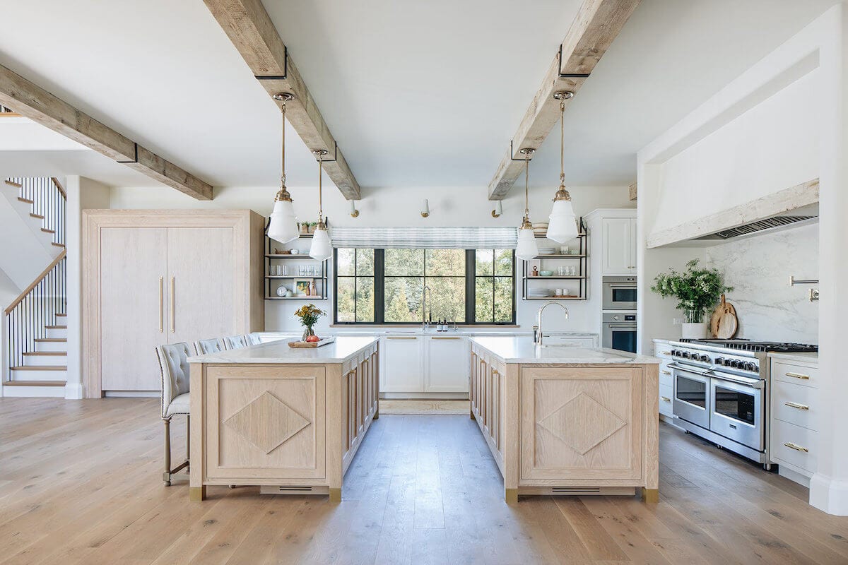 double kitchen islands