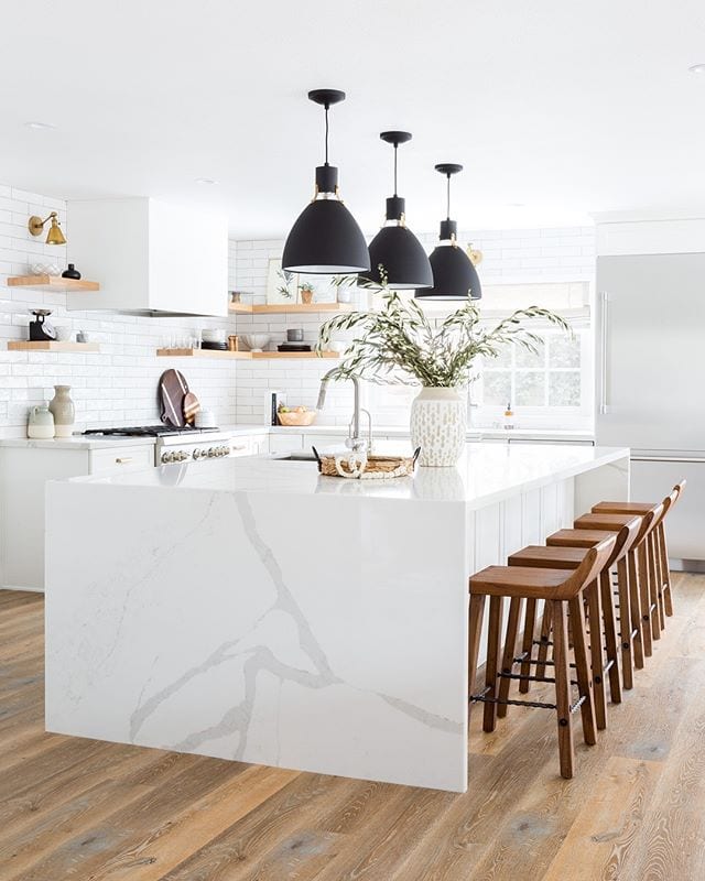 oversized dining island