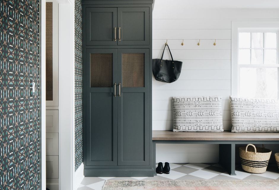 organized mudroom