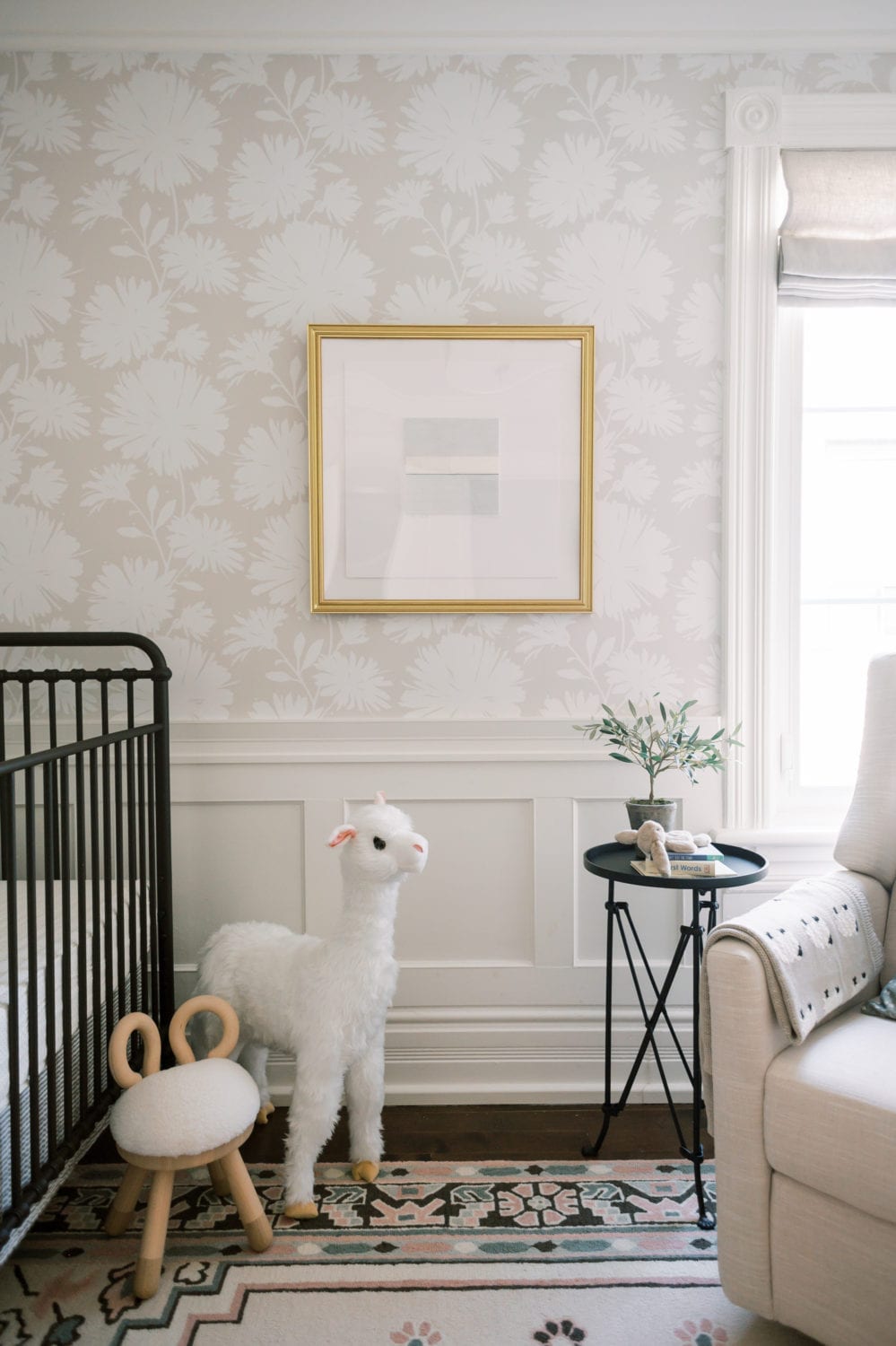 flat panel wainscotting in nursery