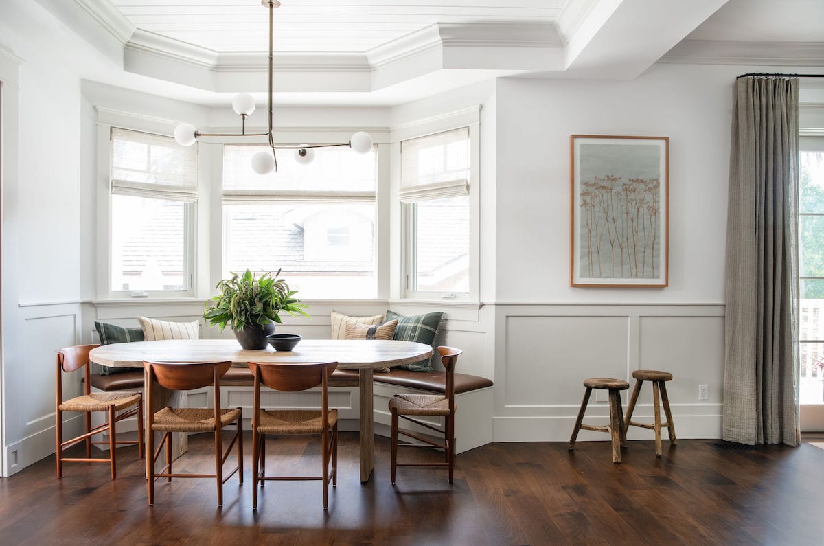 wainscotting flat panel dining room