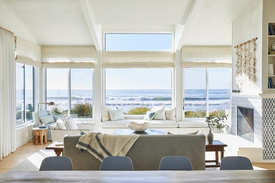 room layout with multiple focal points