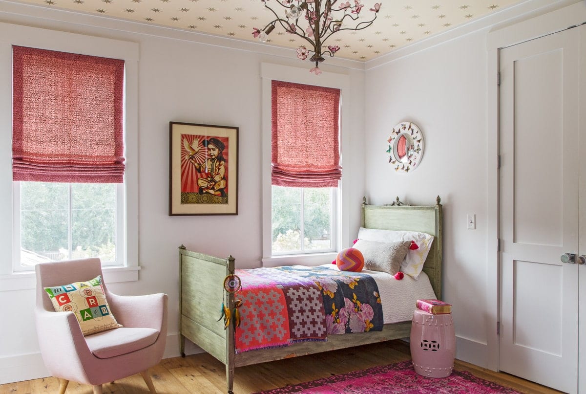 clever kids room with bed by window