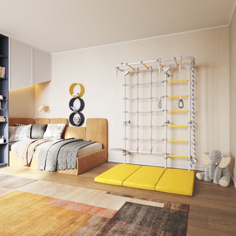 kids room with indoor gym