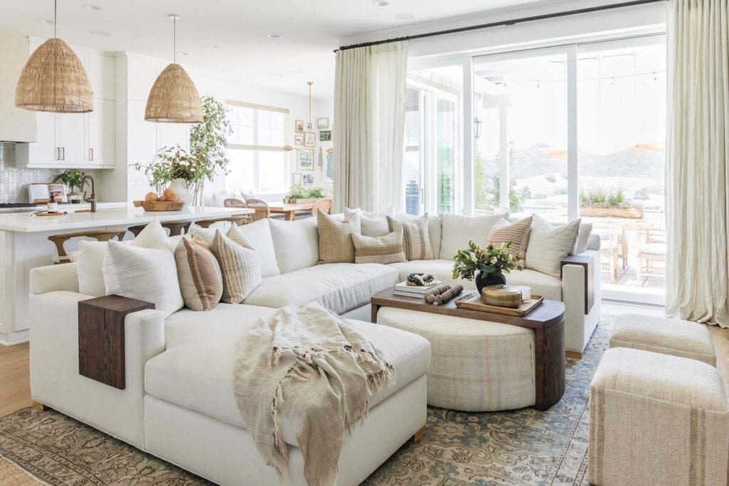 coastal style living space