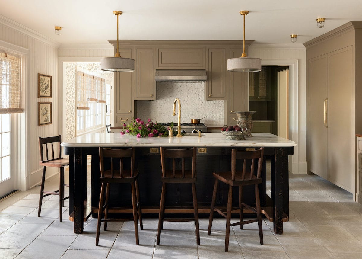warm colours in kitchen