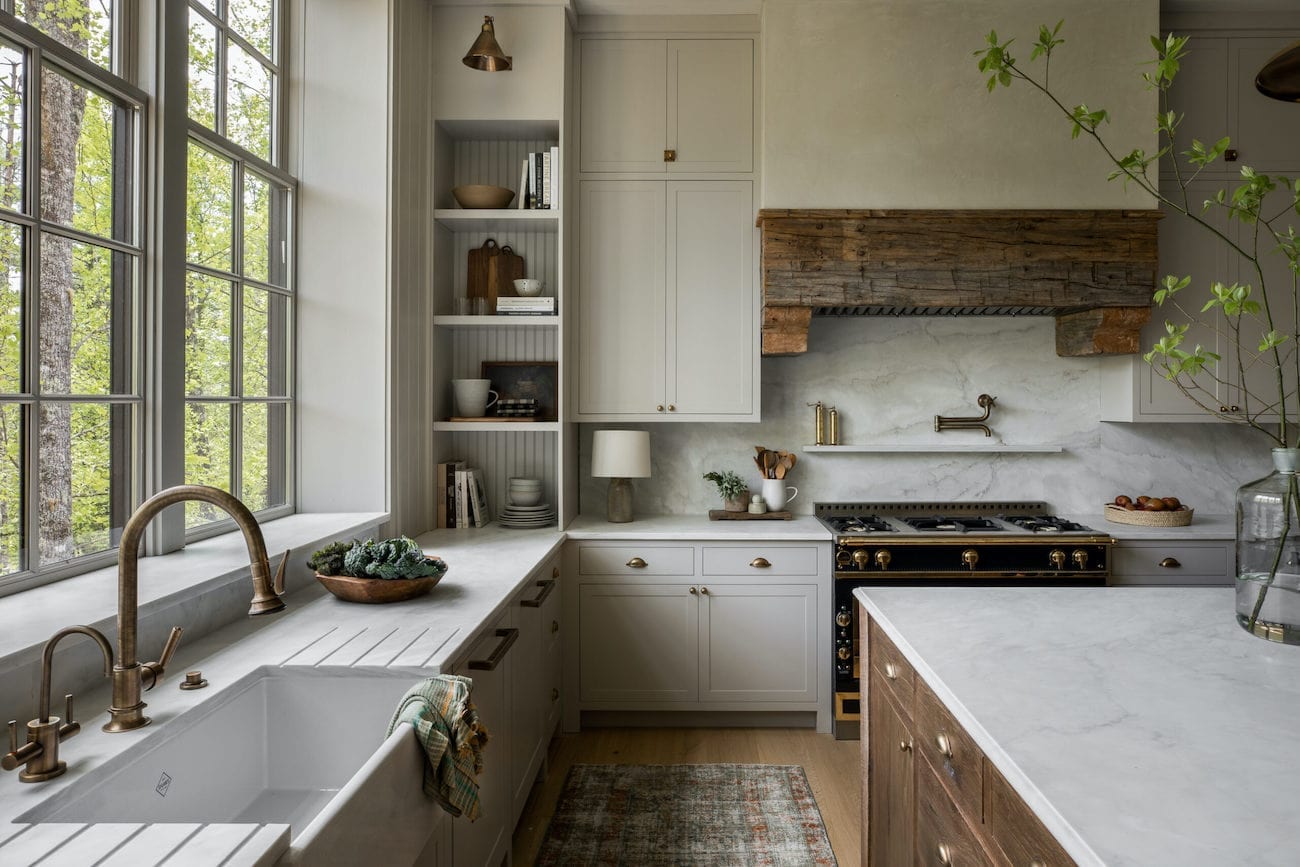 cozy kitchen with wood 