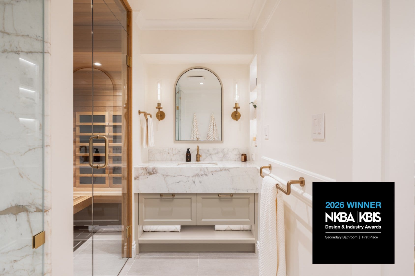 NOVERO Wins 1st Place NKBA Award for Sprice Basement Retreat Design