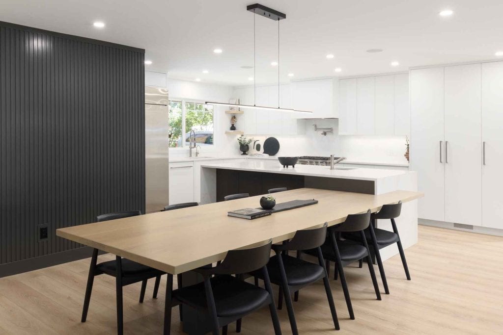 kitchen island with built-in table in Coquitlam
