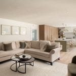 Garden Suite great room in Coquitlam