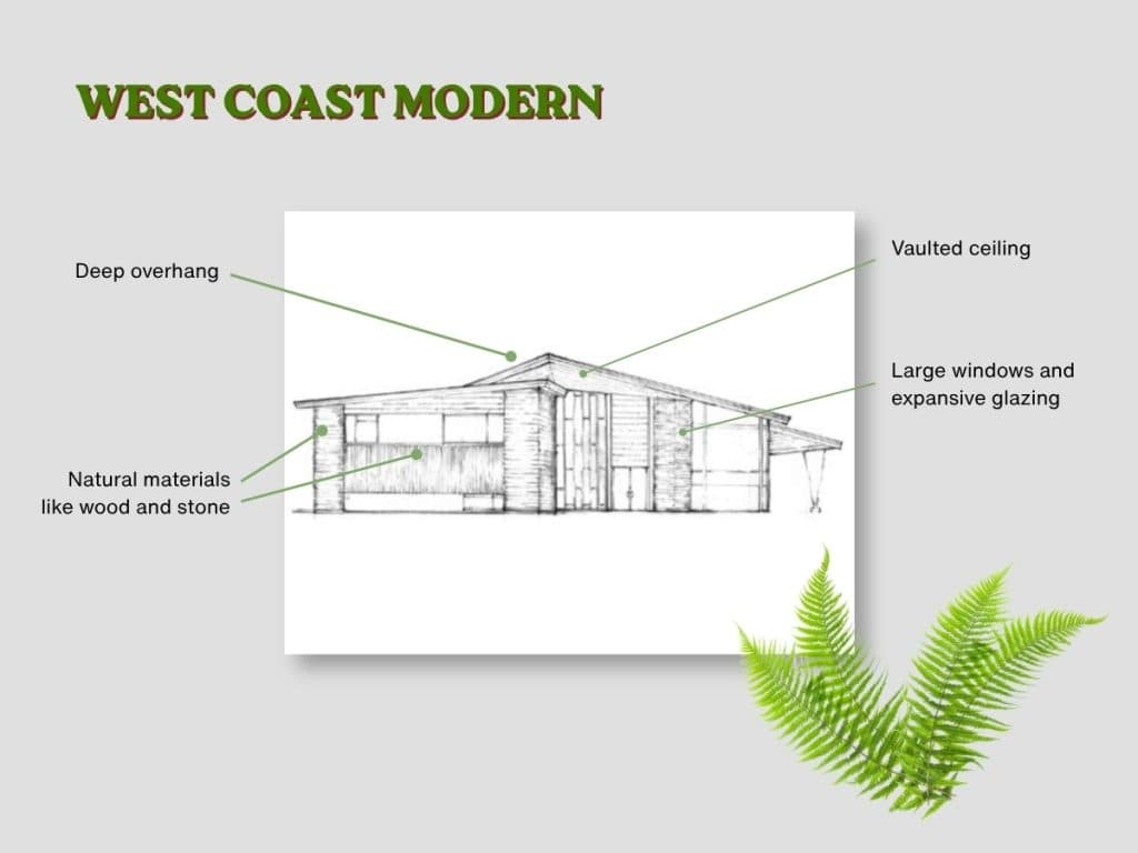 west coast modern style attributes