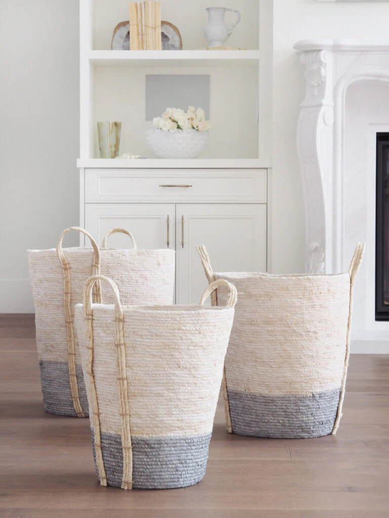 baskets for decluttering