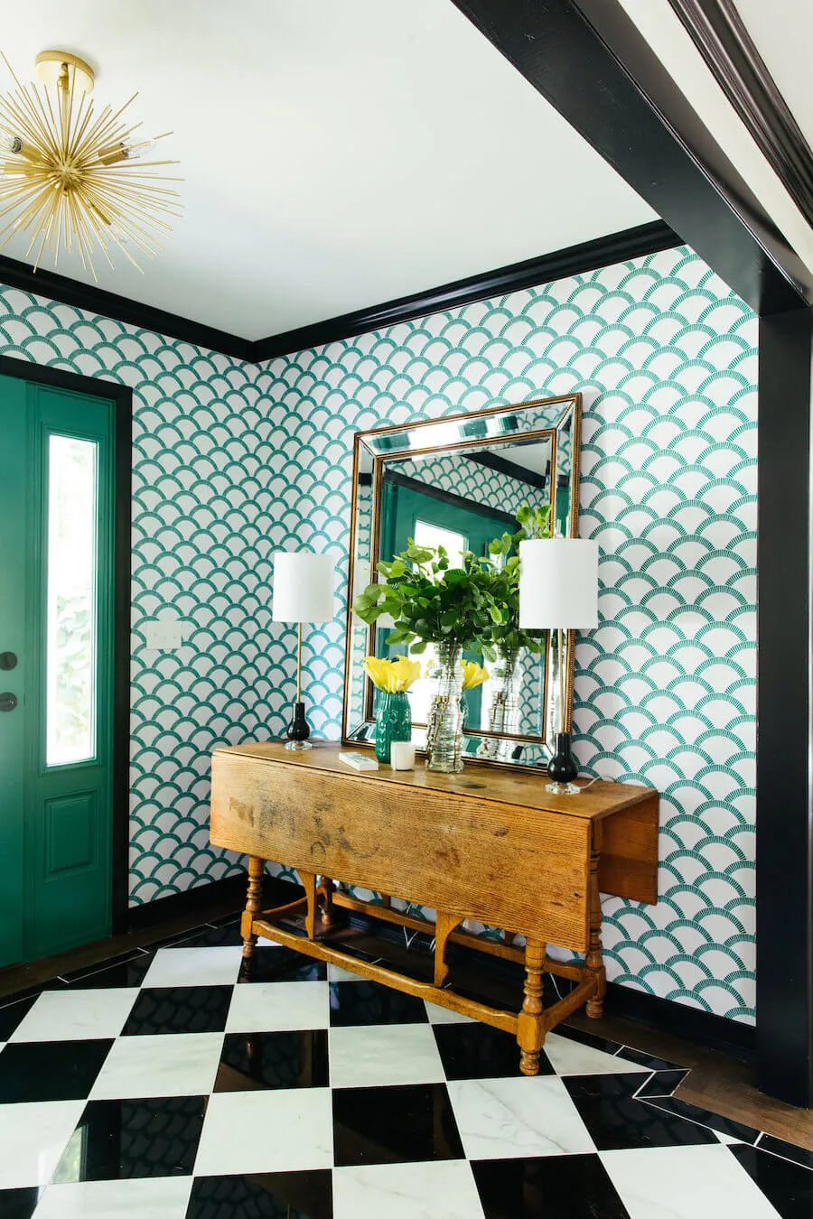 entry with bold colour