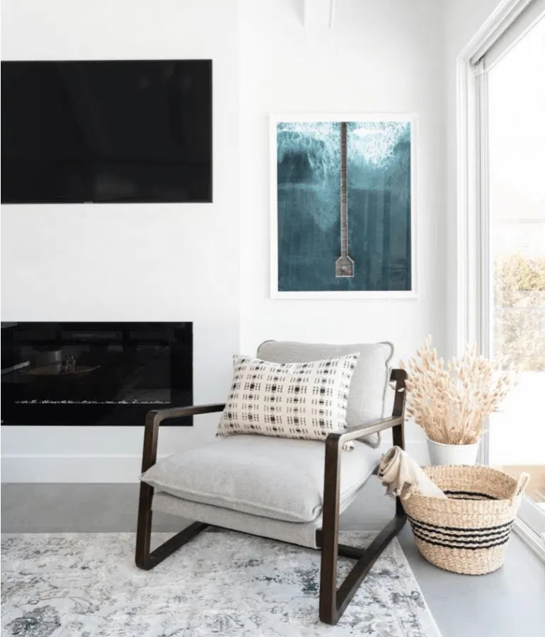 fall decor in family room