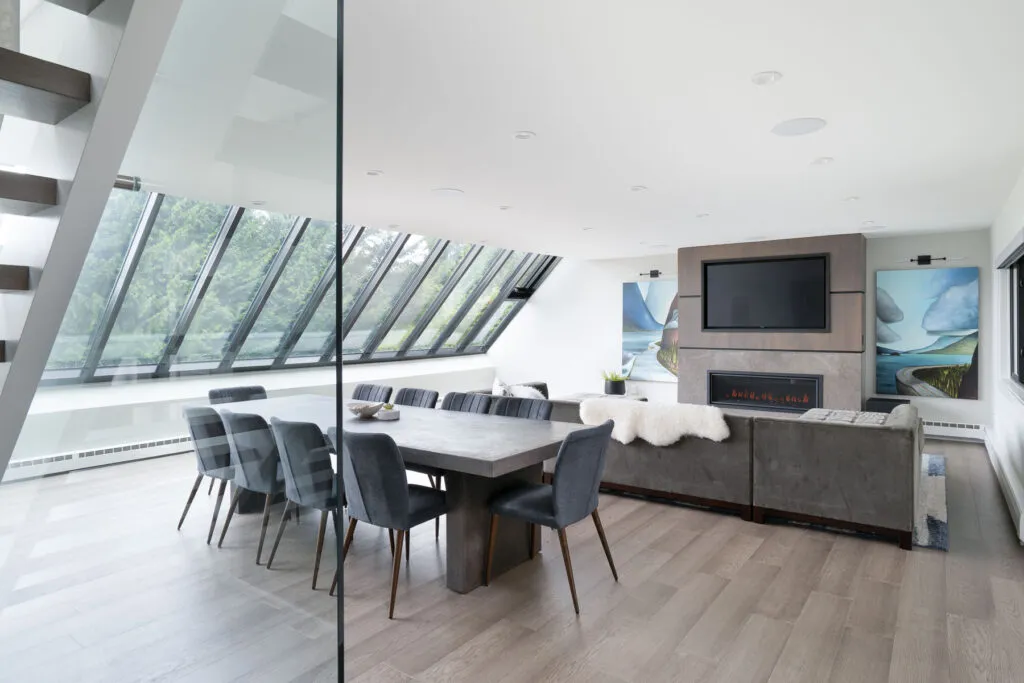 West Van remodel combined living-dining