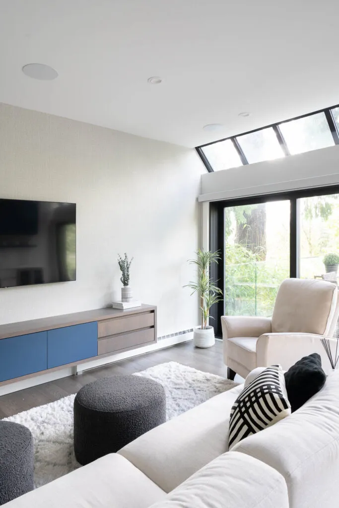 West Van remodel media console