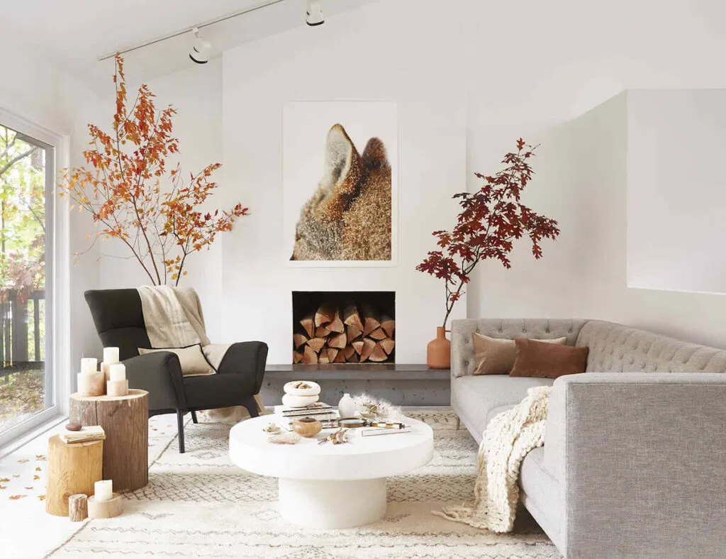 fall decor ideas for living room