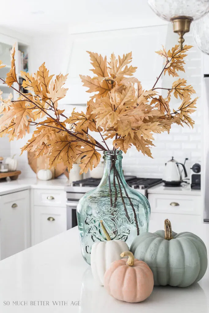 fall decor in kitchen