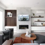 north vancouver fireplace feature wall