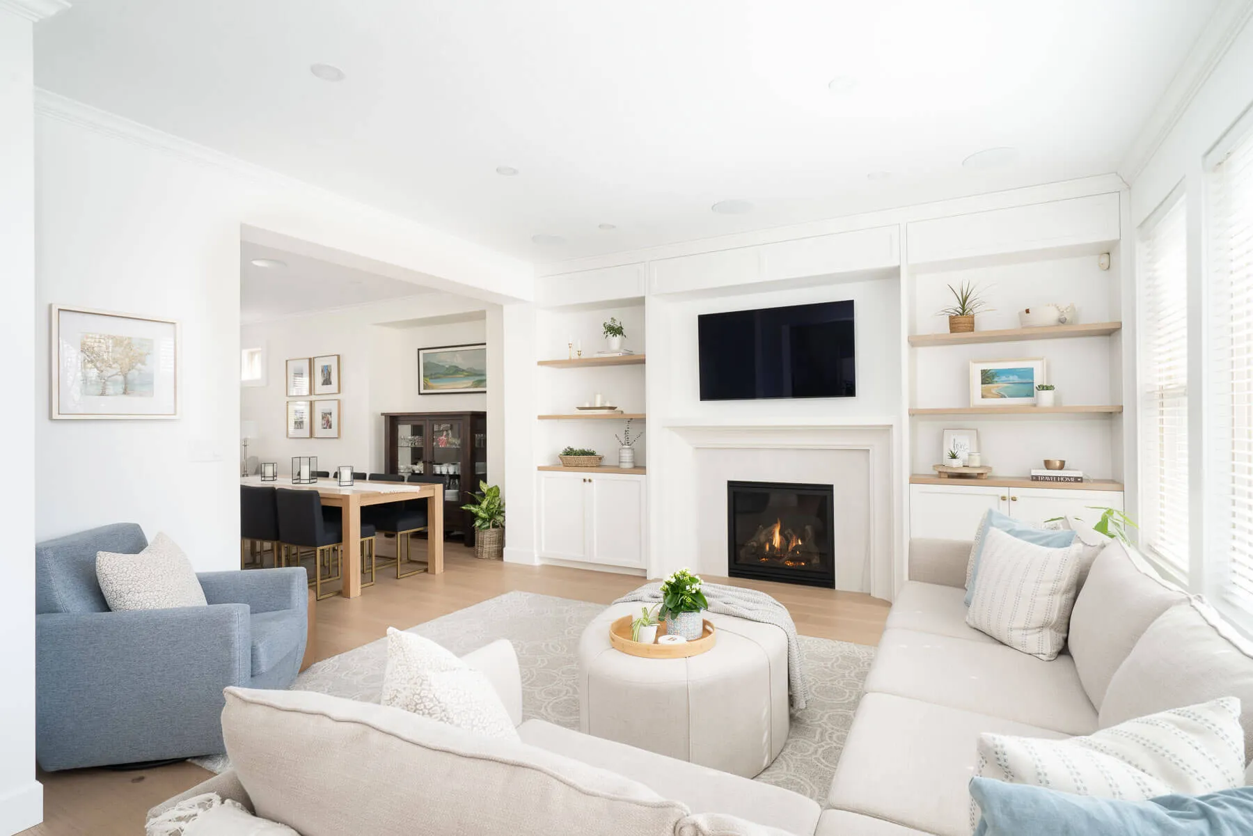 port moody transitional family room