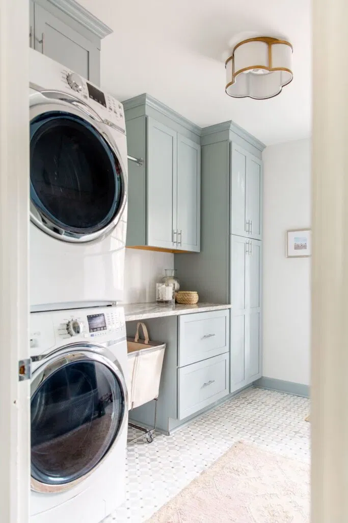 pretty pastel laundry room