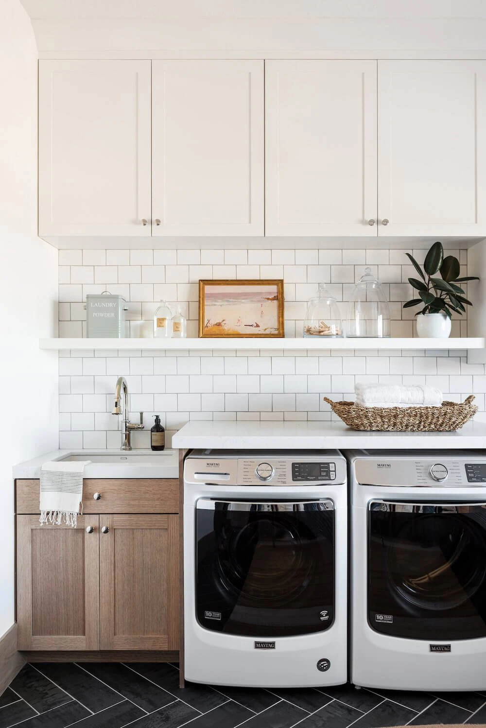 styled laundry room by Studio McGee