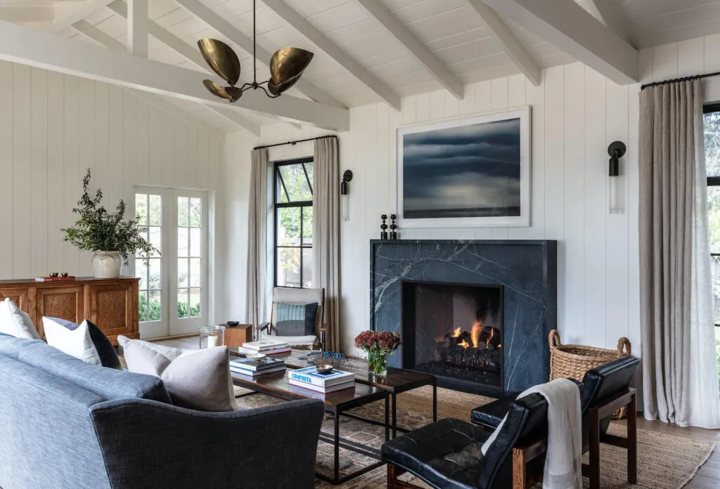 marble contemporary fireplace surround