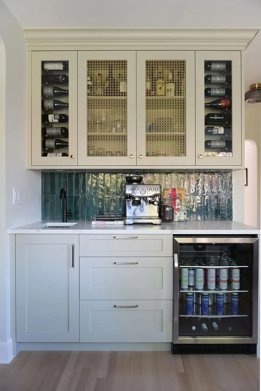 custom cabinetry - beverage bar