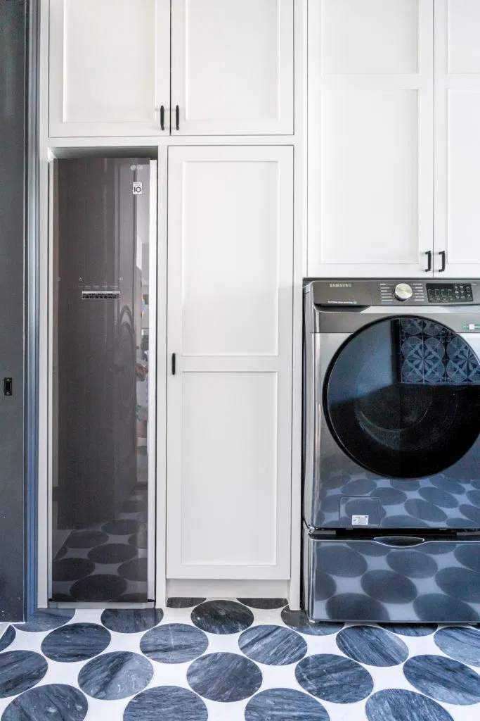 steam closet in laundry room