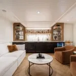 basement remodel entertaining space