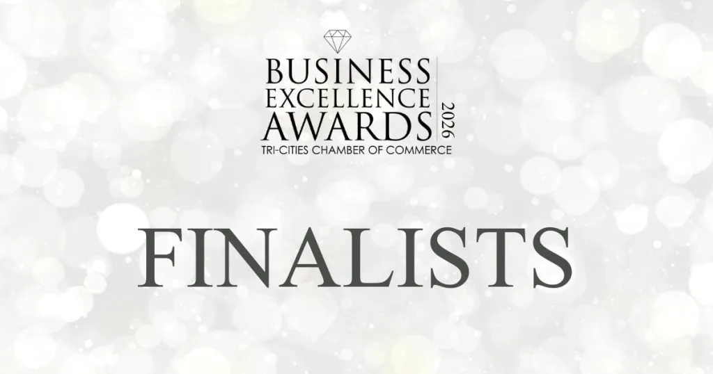 Tri-Cities Chamber of Commerce Business Excellence Awards logo and art